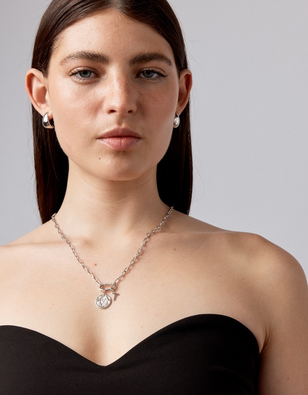 Michael Hill - Diamond Accent Gemini Zodiac Pendant in Sterling Silver