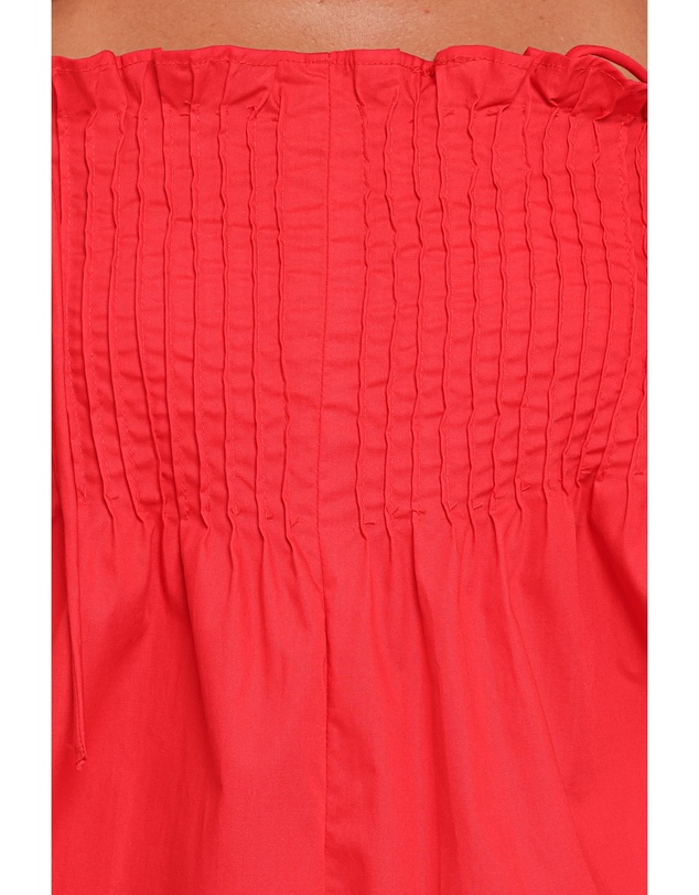 Petal & Pup - Liora Pleated Playsuit - Red