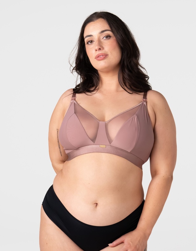 Hotmilk Maternity Lingerie - Flawless Full Cup Plunge Nursing Bra - Wirefree