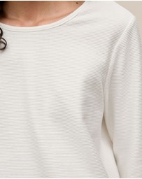 Trenery - Ottoman Long Sleeve T-shirt in White