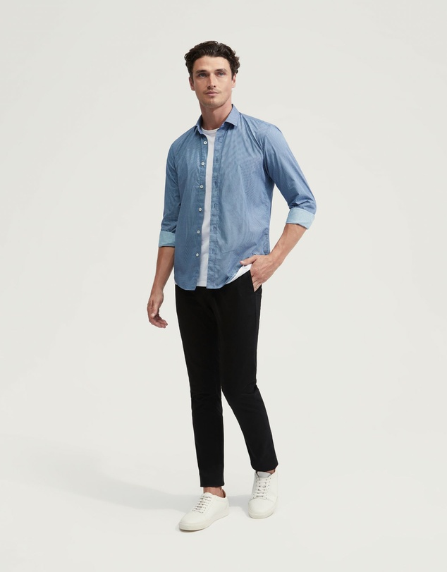 Oxford - Kenton Printed Cotton Shirt