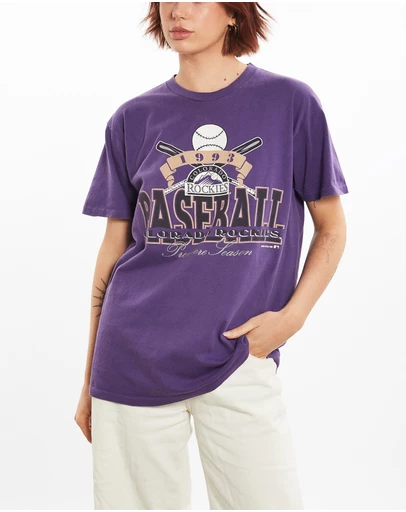 Vintage by The Real Deal - Pre Loved - 1993 MLB Colorado Rockies Tee