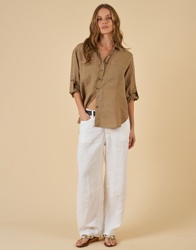 CAMIXA - Luna Oversize Linen Shirt