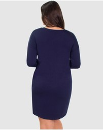B Free Intimate Apparel - Bamboo Long Sleeve Relaxed Fit Dress