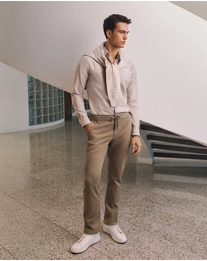 Trenery - Soft Drawcord Chino in Clove