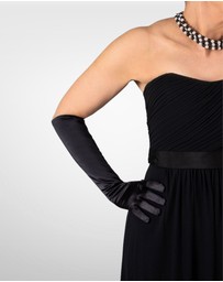 DENTS - Long Above Elbow Satin Gloves