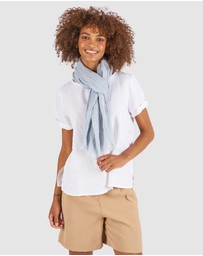 CAMIXA - French Linen Crinkled Scarf
