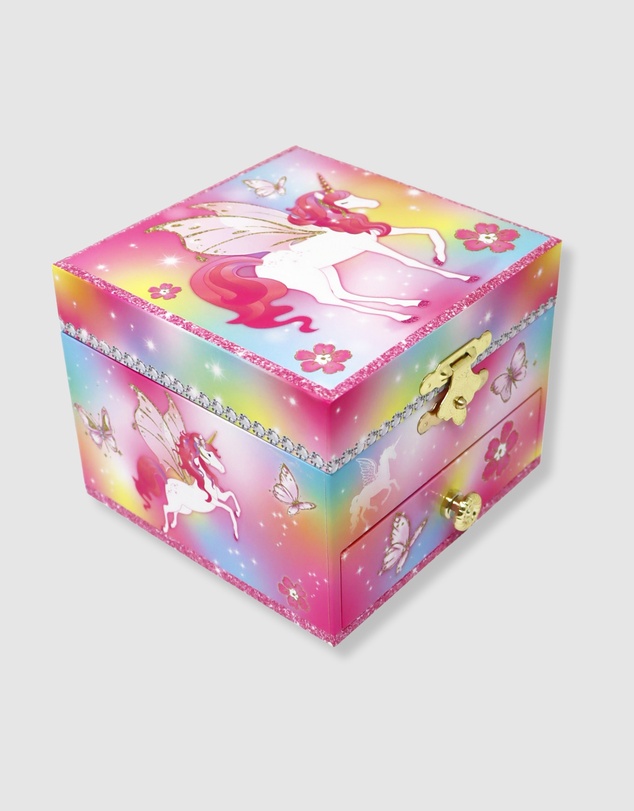 Pink Poppy - Dreamland Unicorn Small Musical Jewellery Box