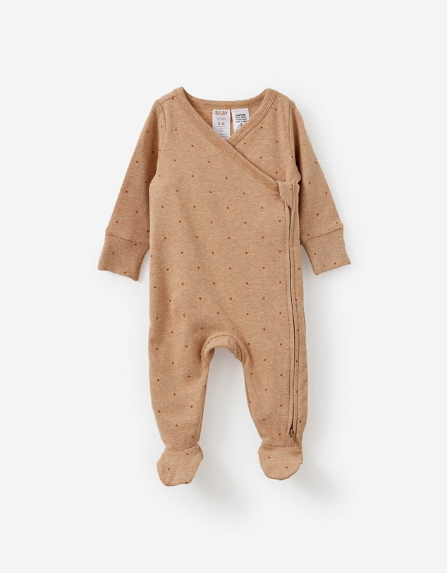 Cotton On Kids - Organic Cross Over Zip Romper