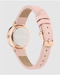 Ted Baker - Staciie 28mm Pink Dial and Embossed Leather Strap