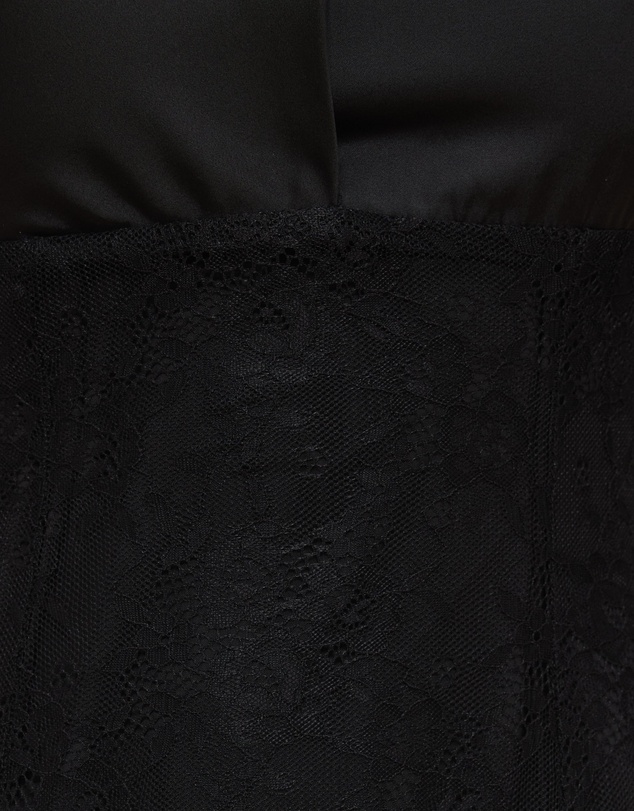 CHANCERY - Nia Self Scarf Satin and Lace Maxi Dress