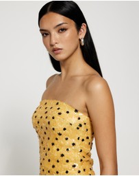 Lover - Astrid Sequin Strapless Top