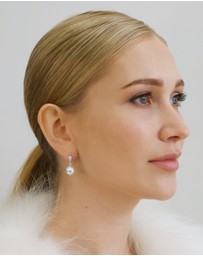 Stephanie Browne - Tiffany II Pearl Earrings