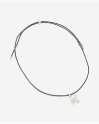 Lovisa - Waterproof Stainless Steel Large Bubble Letter K Cord Necklace