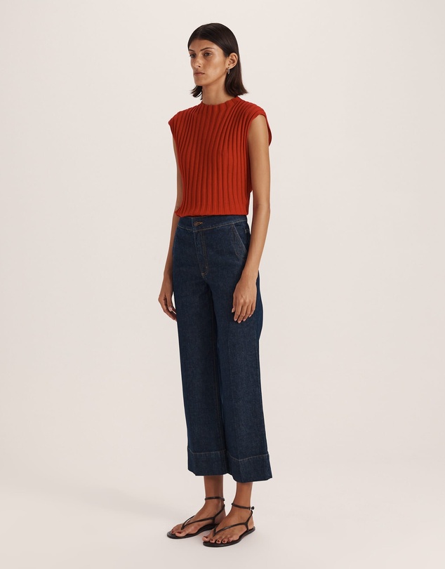 SABA - Ava Cropped Wide Leg Jean