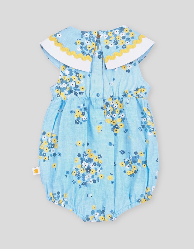 Goldie + Ace - Floral Ava Collared Romper - Babies