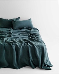 Aura Home - Emile Linen Flat Sheet