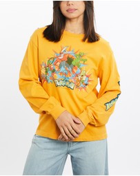 Vintage by The Real Deal - Pre Loved - Vintage Pokémon Cartoon Gel Print Long Sleeve Tee