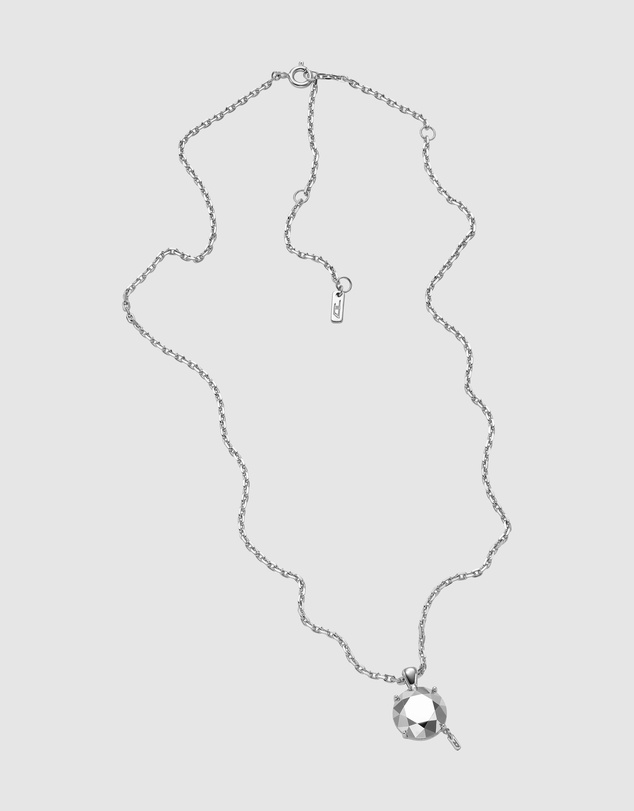 Diesel - Single Pendant Necklace Silver Tone Necklace