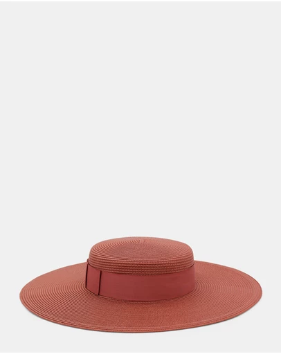 Morgan & Taylor - Macy Racewear Boater in Rose Pink