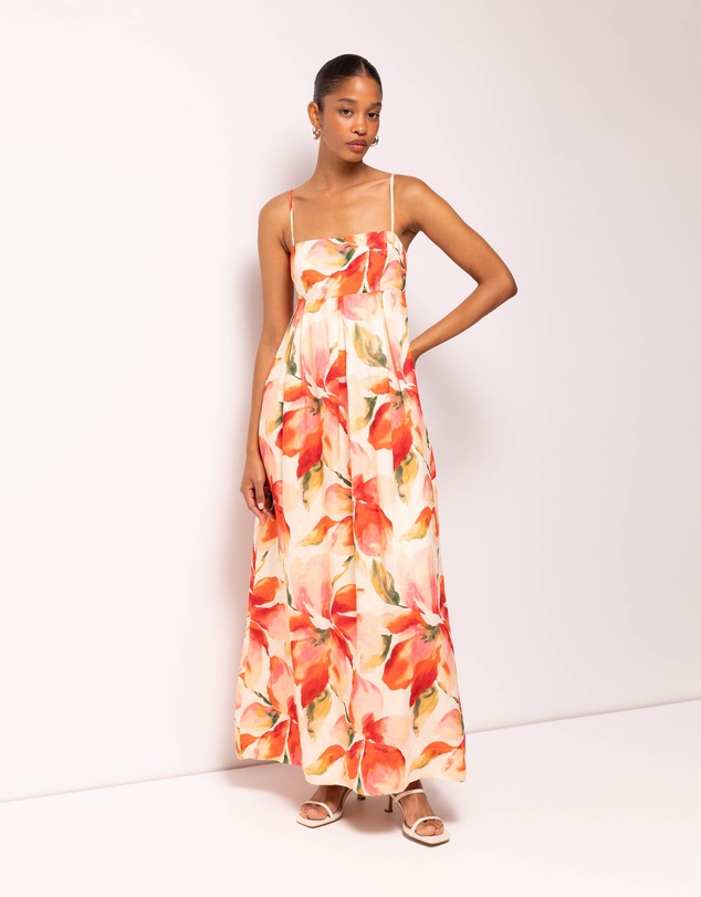 AERE - Aniya Linen Maxi Dress