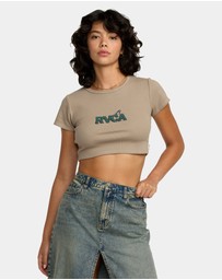 RVCA - Womens Stoned Half T-Shirt
