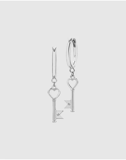 Karen Walker - Monogram Key Earrings