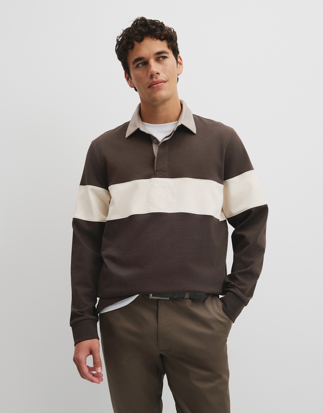 Country Road - Australian Cotton Panel Rugby Polo