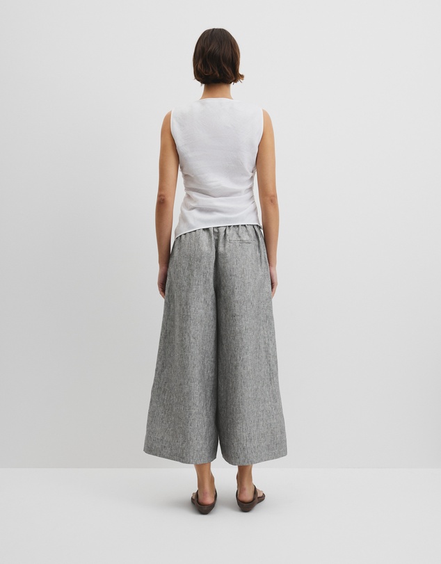 Country Road - Ruched Linen Tank