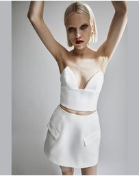 Bardot - Delphi Strapless Crop Top