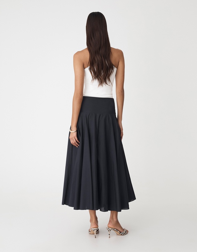 Forcast - Deb Cotton Midi Full Skirt