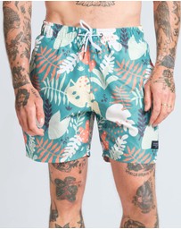 Vacancy Co - Abstract Leaf Swim Short