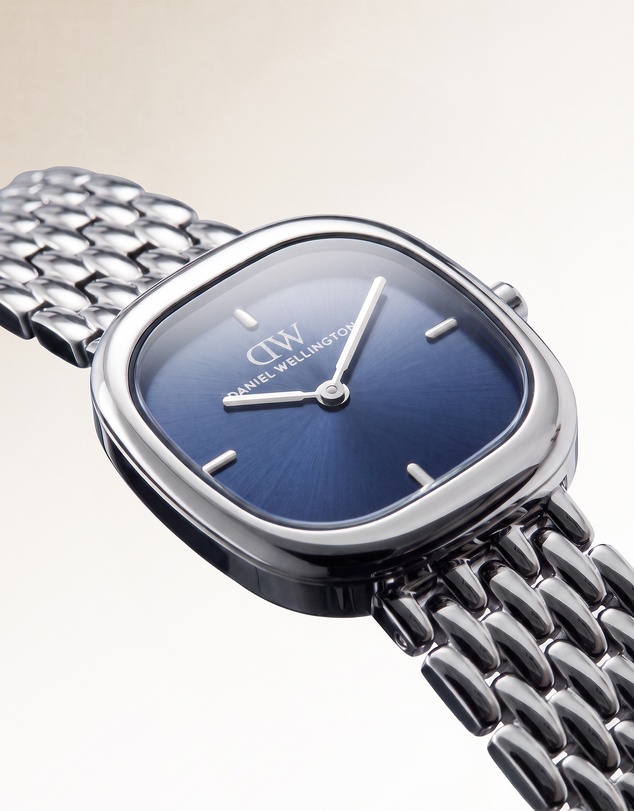 Daniel Wellington - Corta 24x28mm Royal Blue Grain-Link