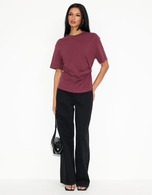 Dazie - Ava Twist Detail Short Sleeve Tee