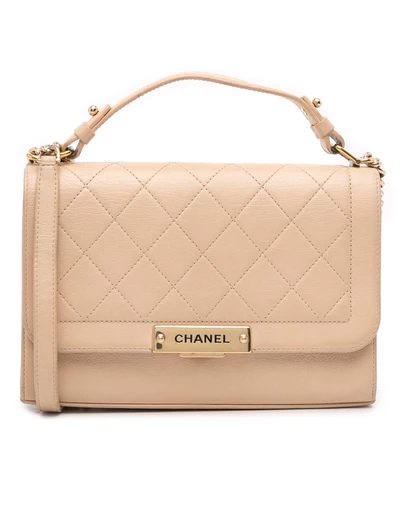 Pre-Loved by Azura Reborn - Pre-Loved Medium Quilted Calfskin Label Click Flap
