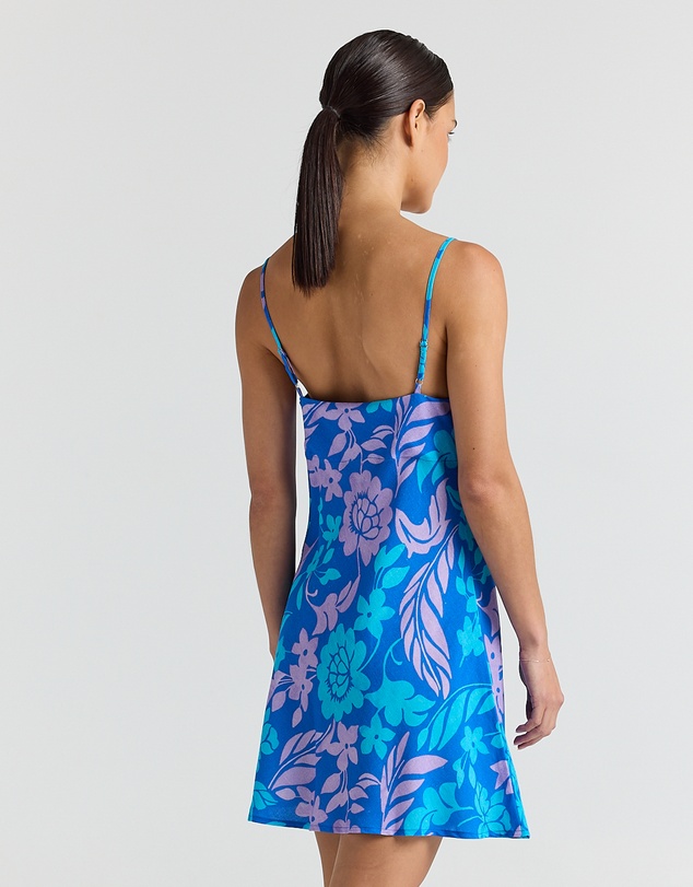 Poolside Paradiso - Vanuatu Slip Bias Dress - Ocean