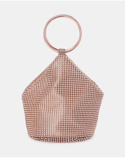 Olga Berg - Bianca Ball Mesh Handle Bag