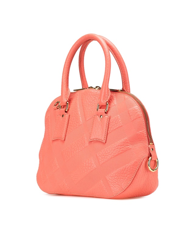 Pre-Loved by Azura Reborn - Pre-Loved burberry Embossed Leather Satchel Handbag