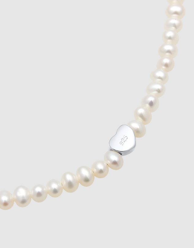 Elli Jewelry - Bracelet Heart Freshwater Pearls in 925 Sterling Silver