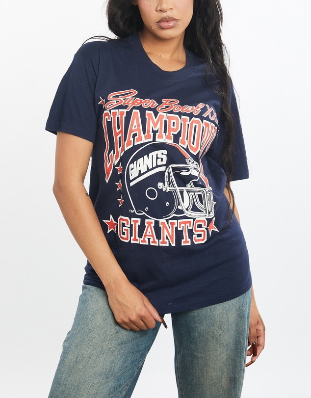 Vintage by The Real Deal - Pre Loved - Vintage 1987 NFL New York Giants Super Bowl Tee