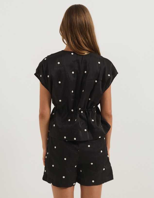 Atmos&Here - Hailey Organza Gathered Top