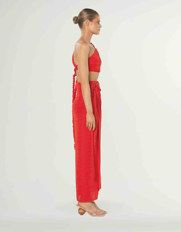 Winona - Valor Asymmetrical Top Red