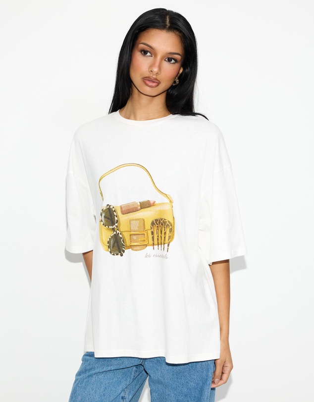 Dazie - Girl Essentials Oversized Graphic Tee