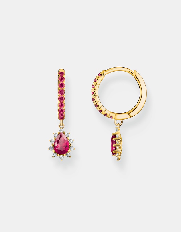 THOMAS SABO - Vintage Romance Hoop earrings with pendant