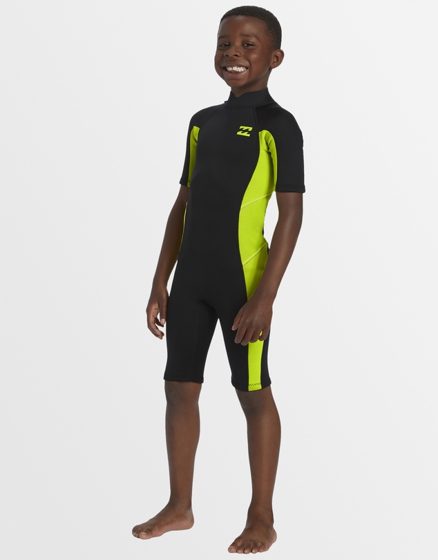 Billabong Kids - Girls 2 to 6 2/2mm Foil Back ZIp Springsuit