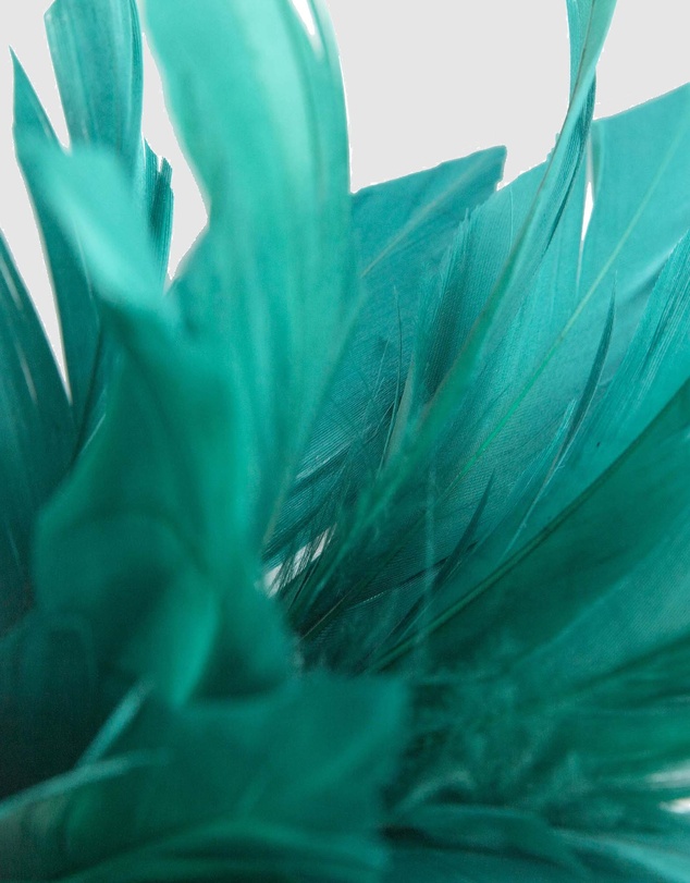 Max Alexander - Modern Teal Green Racing Fascinator