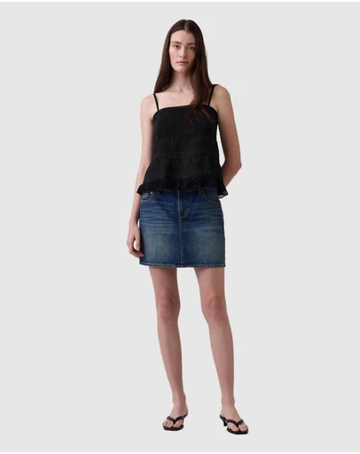 GAP - SL Lace Longline Top