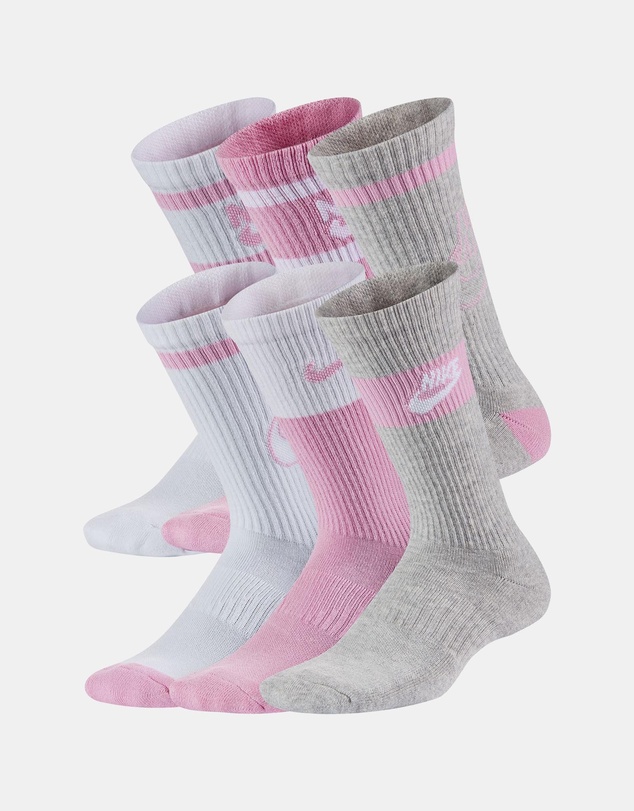Nike - 6-Pack Cushioned Crew Socks - Teens