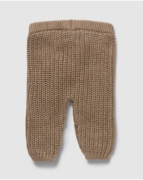 Wilson & Frenchy - Chestnut Organic Knitted Leggings - Babies