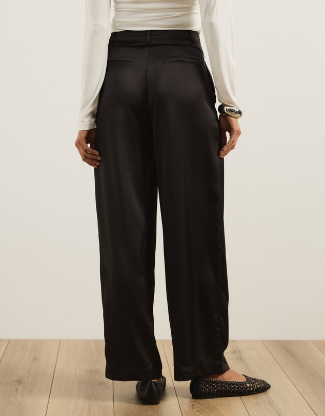 Atmos&Here - Auri Satin Tailored Pants